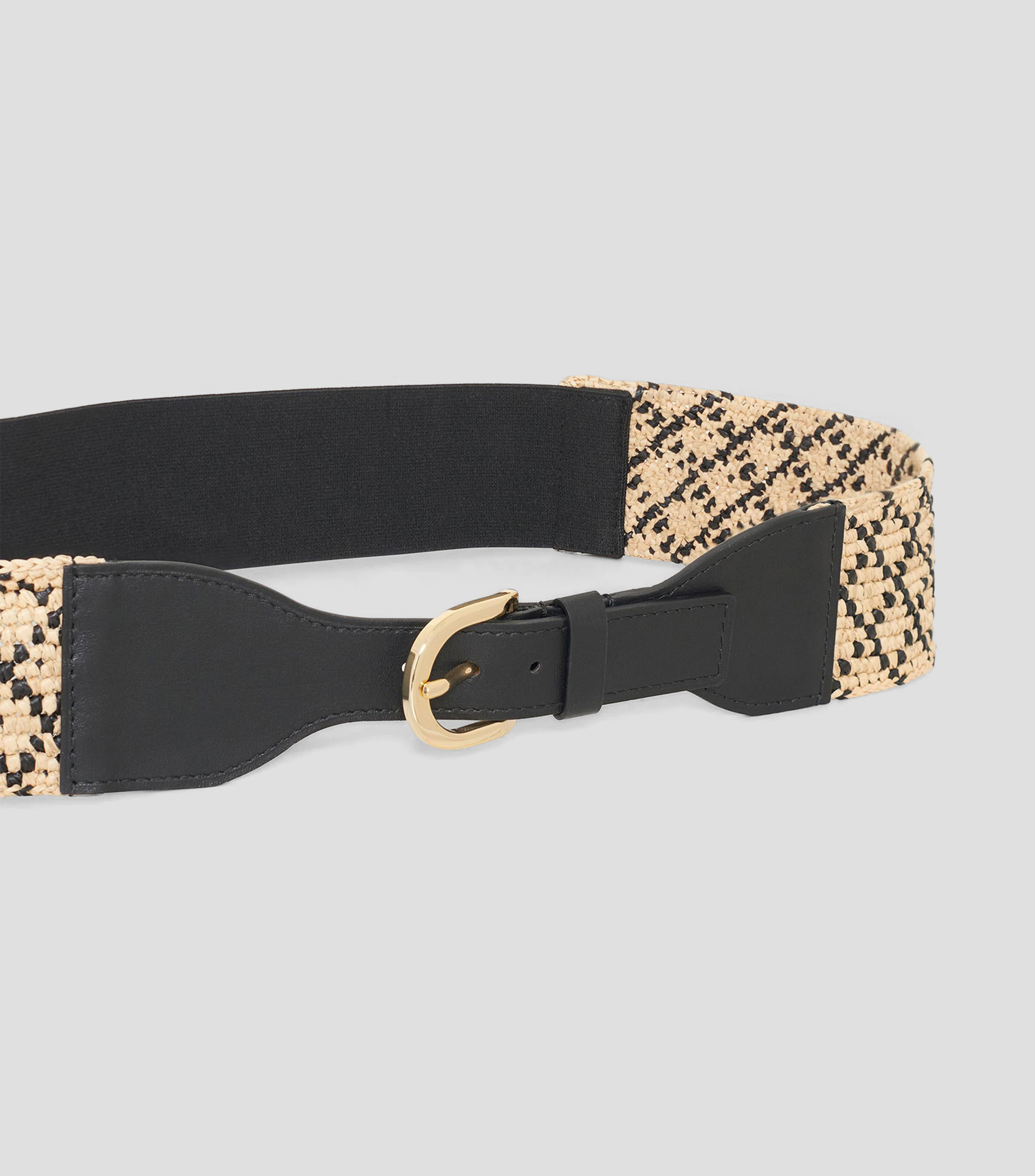 Cinturón textil trenzado Mujer